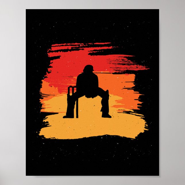 Cool Wicket Keeper Player For Cricket Sportys And  Poster (Front)