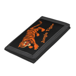 Cool Wild Orange and Black Striped Tiger Wallet
