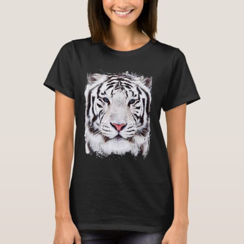 Cool Wild White Tiger T shirt Leopard Tiger Graphi