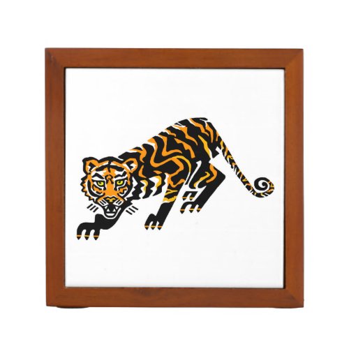  Cool wildcat _ TIGER_ Wildlife warrior _ Desk Organizer