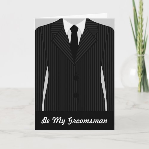 Cool Will You Be My Groomsman Greeting Card