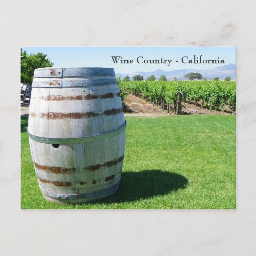 Cool Wine Barrel Postcard Postcard