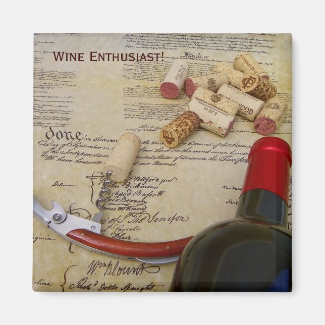 Cool Wine Enthusiast Magnet! Magnet (Front)