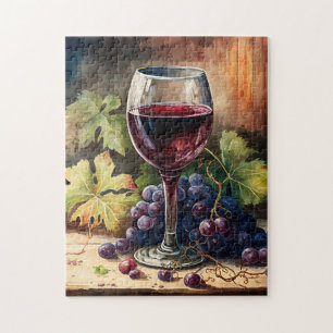 Cool wine lovers jigsaw puzzle