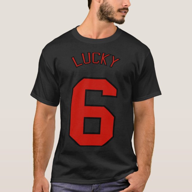 Cool Winning Lucky Number Six  Classic T-Shirt (Front)
