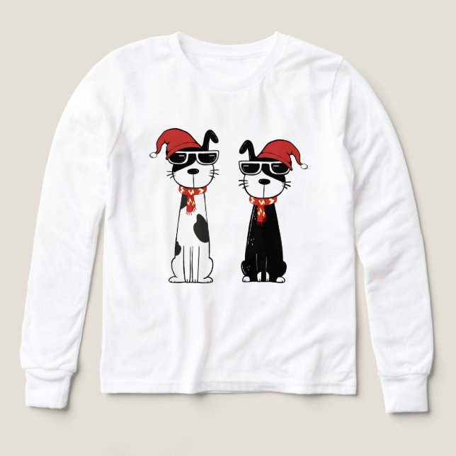 Cool Winter Dogs Tri-Blend Shirts (Design Front)
