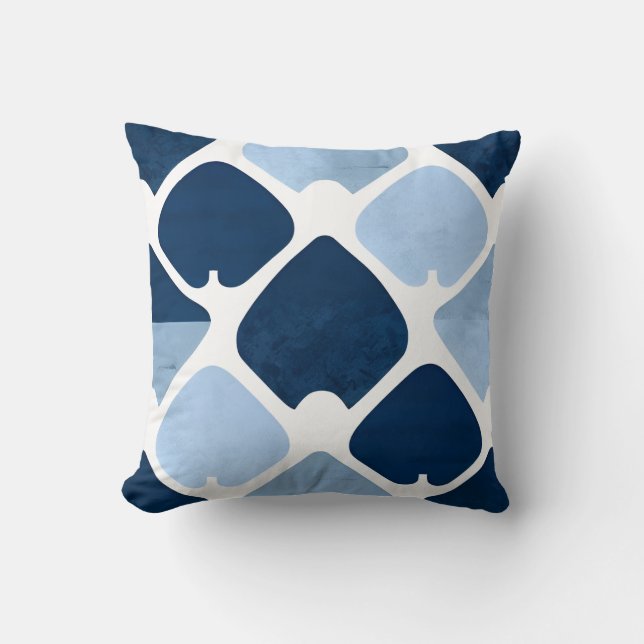 Cool winter feeling pattern pillow cushion (Front)