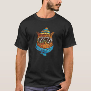 Cool Winter Owl With Scarf And Ski Glasses T-Shirt