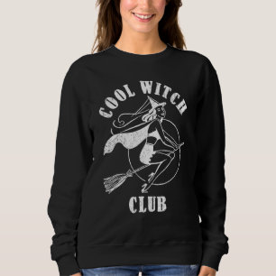 Cool Witch Club Halloween Retro Witch sorceress Sweatshirt