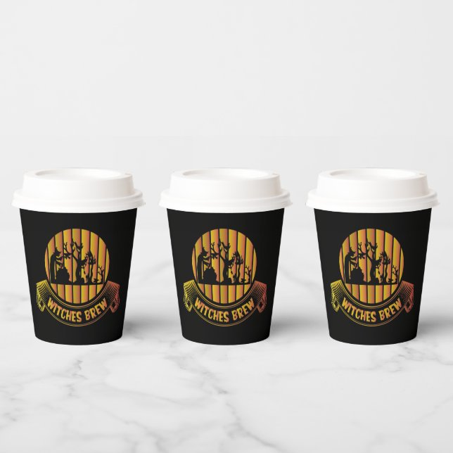 cool witches brew Halloween party Paper Cups (Multi)