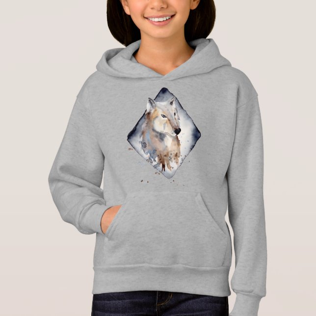 cool wolf animal lovers  hoodie (Front)
