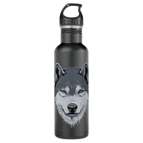 Cool Wolf Head Werewolf Hunter Dog Wildlife Lover  Stainless Steel Water Bottle