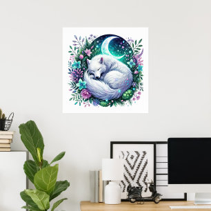 Cool wolf lovers animal poster