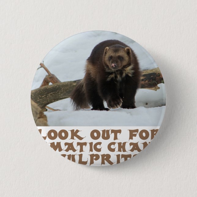 cool Wolverine designs Button (Front)