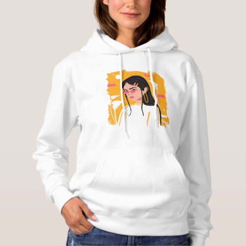 Cool woman design hoodie
