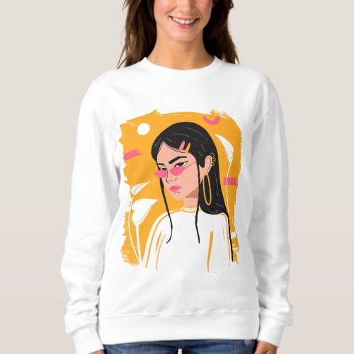 Cool woman design sweatshirt