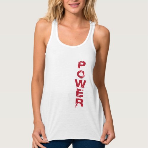 Cool womens power design strong empower woman tank top