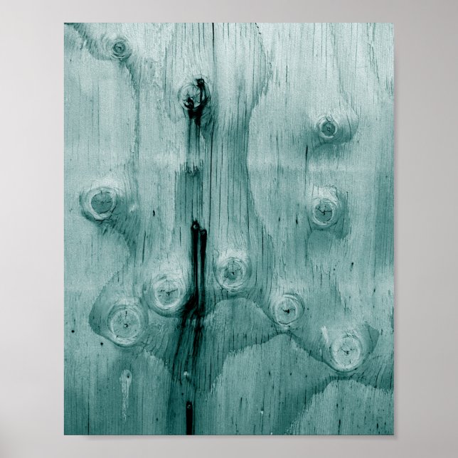 Cool Wood Grain Knot Texture Poster (Front)