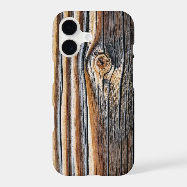 COOL Wood Grain Pattern Iphone Case (Back)
