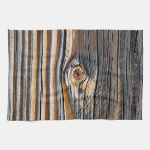 COOL Wood Grain Pattern Kitchen Towel