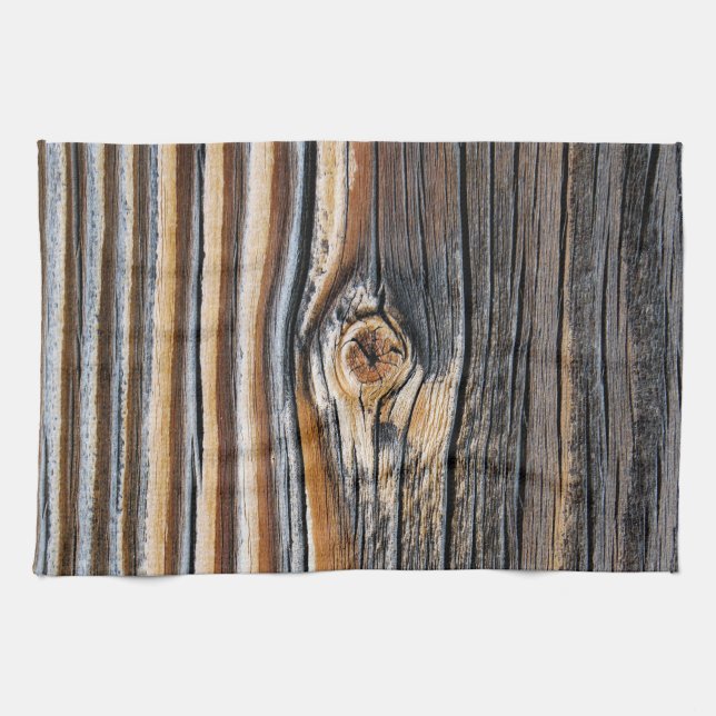 COOL Wood Grain Pattern Kitchen Towel (Horizontal)