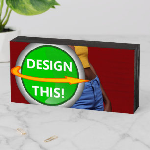 COOL! Wooden Box Sign - 8" X 4" - Flat Black