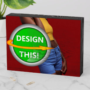 COOL! Wooden Box Sign - 8" X 6" - Flat Black