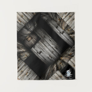 Cool Wooden Structure Tapestry