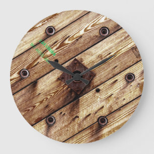 Cool Wooden Wire Spool Large Clock