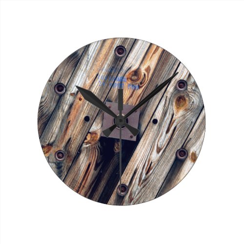 Cool Wooden Wire Spool Round Clock