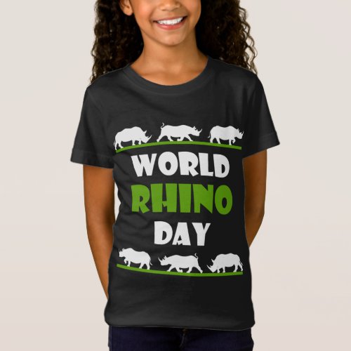 Cool World Rhino Day September 22 Tee For Rhino L T_Shirt