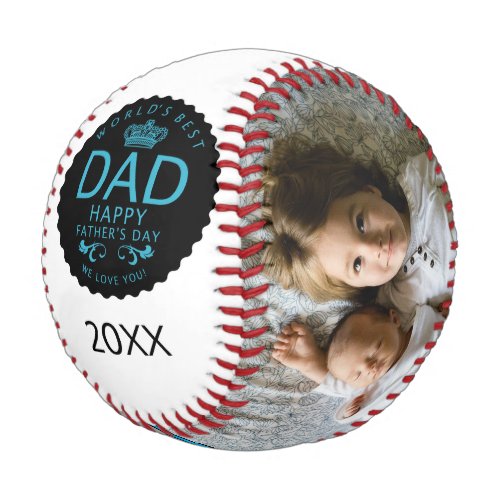 Cool Worlds Best Dad Fathers Day Photo Baseball