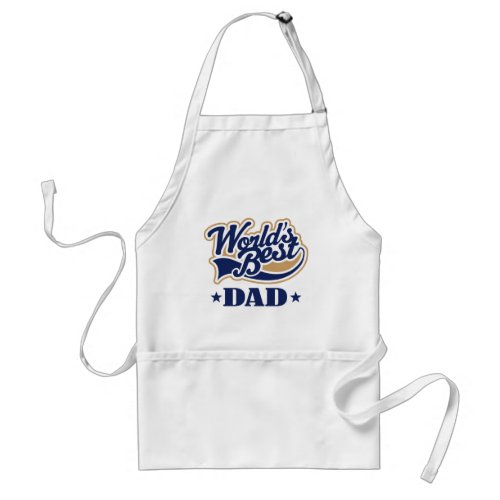 Cool Worlds Best Dad Gift Adult Apron