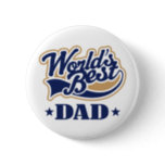 Cool World's Best Dad Gift Pinback Button