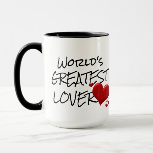 Cool Worlds Greatest Lover Funny Coffee Mug