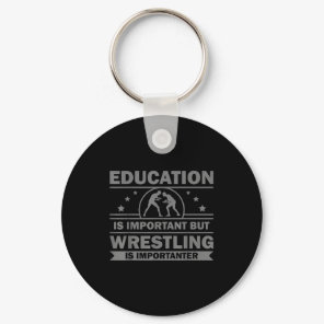 Cool Wrestling Design For Men Women Kids Wrestler  Keychain