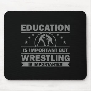 Cool Wrestling Design For Men Women Kids Wrestler  Mouse Pad