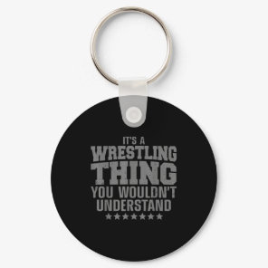 Cool Wrestling Design For Men Women Wrestler Wrest Keychain