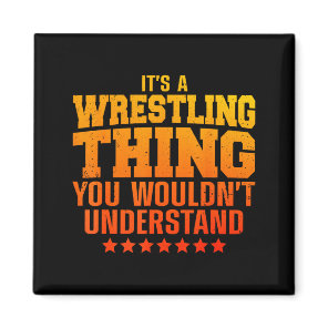 Cool Wrestling Design For Men Women Wrestler Wrest Magnet