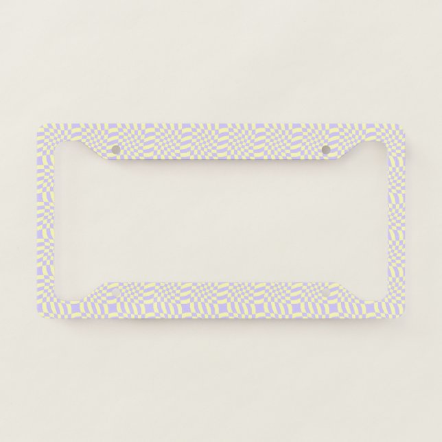Cool Y2k Pattern License Plate Frame (Front)