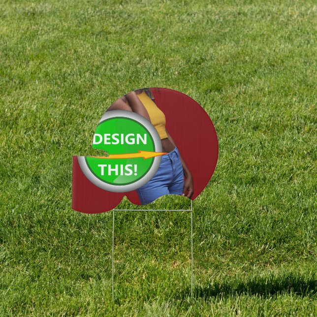 COOL! Yard Sign - Helmet 24"x20" - Custom (Insitu)