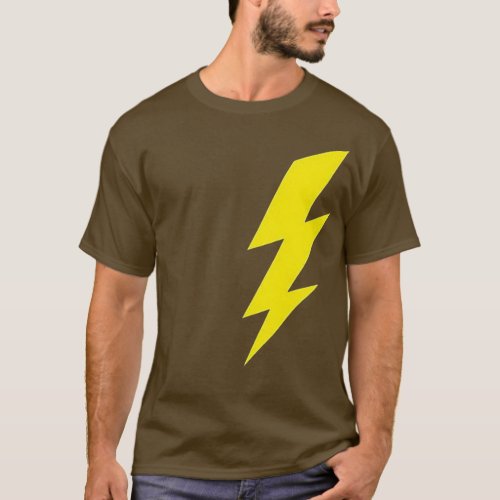 cool yellow bolt of lightening thunderbolt  design T_Shirt