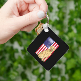 Cool Yellow Lab Art Yellow Labrador Retriever Keychain