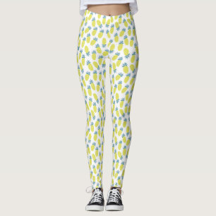 Cool Yellow Pineapples Pattern Leggings
