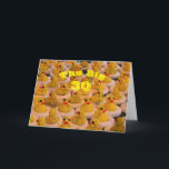 Cool Yellow Rubber Ducks Funny 30th Birthday   Card<br><div class="desc">Lots of cool dude yellow rubber ducks with their sunglasses on. Photography by Susan. Click on Customize and add any text you like to design your own personal card. This image is available on many products in my gallery. Please visit Smilin' Eyes Treasures to see more flower and nature photography...</div>