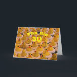 Cool Yellow Rubber Ducks Funny 30th Birthday   Card<br><div class="desc">Lots of cool dude yellow rubber ducks with their sunglasses on. Photography by Susan. Click on Customize and add any text you like to design your own personal card. This image is available on many products in my gallery. Please visit Smilin' Eyes Treasures to see more flower and nature photography...</div>