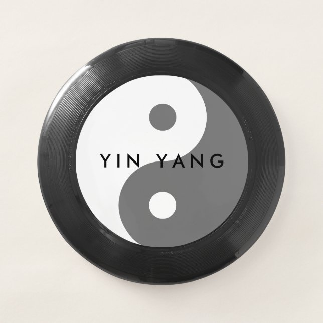 Cool Yin Yang symbol personalized Wham-O Frisbee (Front)