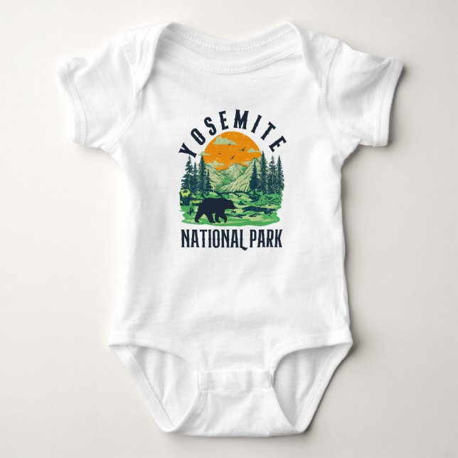 Cool Yosemite National Park  Baby Bodysuit (Front)