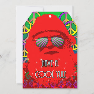 Cool Yule Santa Holiday Card