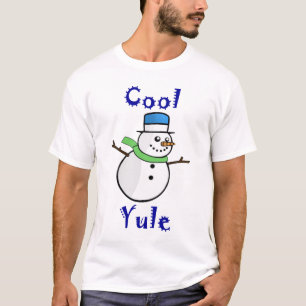 Cool Yule Snowman in Blue Top Hat